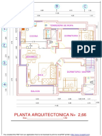 Plano Arquitectónico Casa 1 Planta