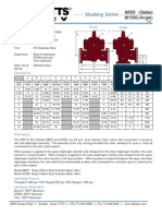 Mustang Series M500 (Globe), M1500 (Angle) Specification Sheet