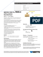 Series FBV-4, FBVS-4 Specification Sheet