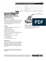 Lead Free Series S-FBV-1 2-Piece, Full Port, Stainless Steel Ball Valves Specification Sheet