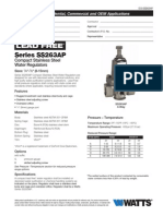 Compact Stainless Steel Water Regulators Specification Sheet