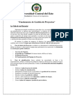 Vida Util de Un Proyecto. Fundamentos de Gestion de Proyectos