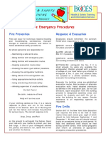 Fire Emergency Procedures: H & S T S