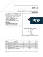 Stzta42: Small Signal NPN Transistor