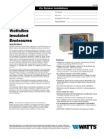 WattsBox Insulated Enclosures Specification Sheet