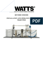 Reverse Osmosis Model #R44 Installation Instructions