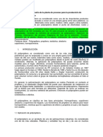 Un Estudio Sobre El Diseño de La Planta de Proceso para La Producción de Polipropileno Traducido