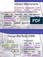 Project Delivery Mechanisms: Inadequate Quality Control