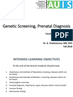 Genetic Screening, Prenatal Diagnosis