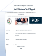 Trabajo Del Estado Financiero Del Sector Publico