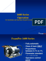 1600 Series Operation: (See Installation and Operation Manual For Detailed Instructions)