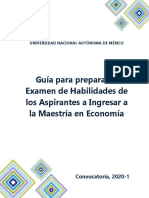 Guía para Maestría Economia Unam