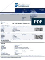 Electronic Ticket Receipt: Itinerary