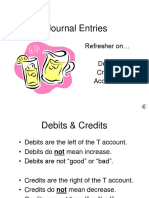 Journal Entries: Refresher On Debits Credits Accounts