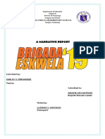 A Narrative Report: Submitted By: Carlos G. Fernandez Teacher Submitted To: Arlene San Antonio Brigada Eskwela Leader