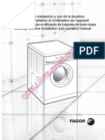 FAGOR FF6012 Lave Linge Notice