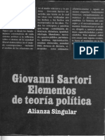 Giovanni Sartori - Elementos de Teoría Política Lunes 1