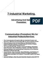 7-Industrial Marketing.: Advertising and Sales Promotion