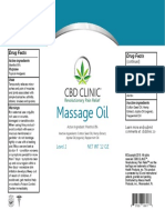 CBD Clinic Massage Oil 12oz 11.7.18