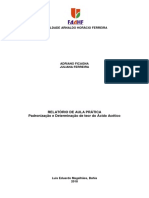 Padronização e Determinação de Teor de Ácido Acético