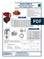 UL FM Grooved Butterfly Valve - Fire Protection - Model 2400-G PDF