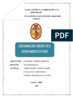 Contaminación Sonora en Puno - Economia y Medio Ambiente