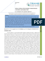 The Effects of Partial Interaction Degree On Reinforced Concrete Arch Behavior