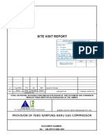 Site Visit Report: Provision of Feed Kampung Baru Gas Compressor