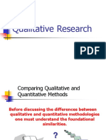 Qualitative and Quantitative Research