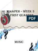 Mapeh - Week 3 First Quarter