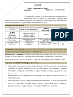 Resume Vijay Instrumentation