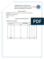 Pruebas de Ordenamiento