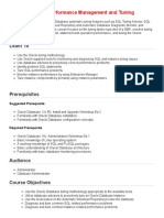 D105019GC10 Oracle Database Performance Management and Tuning Ed 1