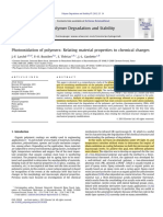 Photooxidation of Polymers - Relating Material Properties To Chemical Changes