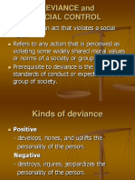 Deviance and Social Control