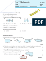 Dwyer ANC - Year7 End Term 1 - SampleTest