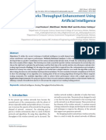 Wireless Networks Throughput Enhancement Using Artificial Intelligence