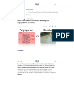 What Is The Difference Between Bleeding and Segregation in Concrete
