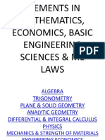 Elements in Mathematics, Economics, Basic Engineering