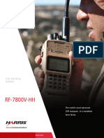 Harris Falcon III RF 7800v HH Handheld VHF Tactical Radio Brochure