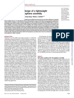 The Mechanics and Design of A Lightweight Three-Dimensional Graphene Assembly