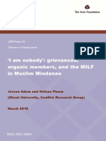 I Am Nobody': Grievances, Organic Members, and The MILF in Muslim Mindanao