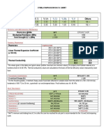 Steel Comparision Sheet