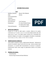 Informe Psicologico