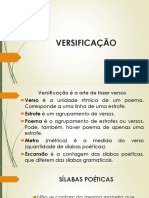 Slide 3 - Versificação