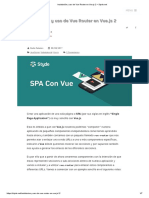 Instalación y Uso de Vue Router en Vue - Js 2