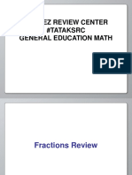 Suarez Review Center #Tataksrc General Education Math