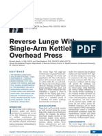 Reverse Lunge With Single-Arm Kettlebell Overhead Press