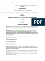 Reglamento de Permiso de Construccion para El Area Del Municipio de Managua