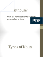 Types and Functions of Noun PDF